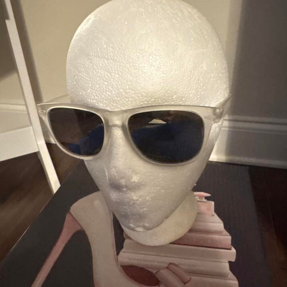 Unbranded Women's White and Silver Sunglasses